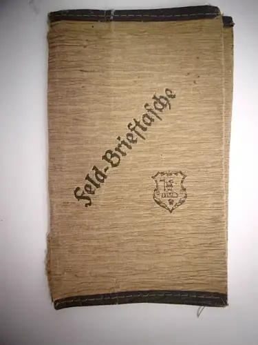 Alte Feldbrieftasche mit Aufdruck, selten!