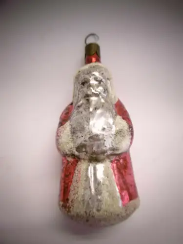 Schöner nostalgischer Christbaumschmuck "Weihnachtsmann", Glas, mundgeblasen