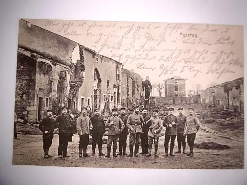 Alte Ansichtskarte / Fotopostkarte "Muzeray", 1916