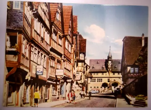 Alte Echtfotopostkarte "Ochsenfurt am Main", gelaufen 1966