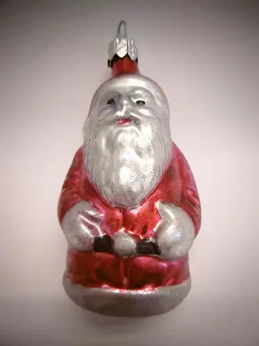 Schöner nostalgischer Christbaumschmuck "Weihnachtsmann", Glas, mundgeblasen