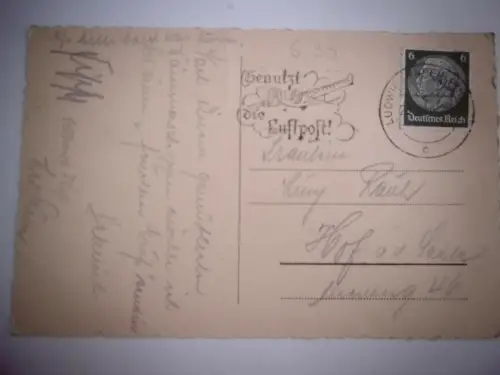 Alte Postkarte "Ludwigshafen/ Rhein, Der Rhein", 1920