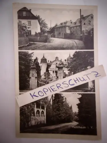 Alte PK "Mehltheuer i. Vgtl.", gel.