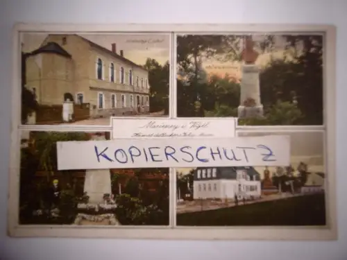 Alte PK "Marieney im Vogtland", gelaufen