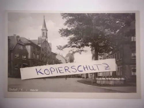 Alte Foto - PK "Gefell i. Vgtl. - Markt", ungelaufen