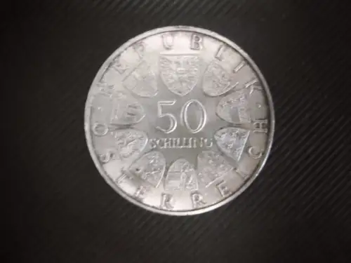50 Schilling 1969 Kaiser Maximilian I , 900er Silber, ca. 18 Gramm