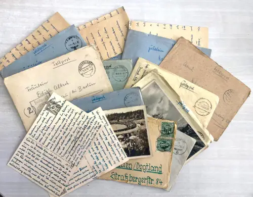 Kleiner Feldpostnachlass nach Plauen / Vgtl. 2. WK