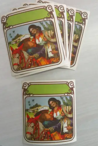 Vintage Etikett für für Zigarren-Kiste aus Südamerika