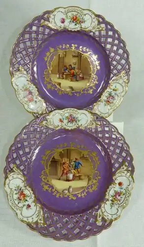 Sächsische Porzellanfabrik zu Potschappel von Carl Thieme in Potschappel, Deutschland / Zeitraum 1888 - 1901 / 1 Früchteteller