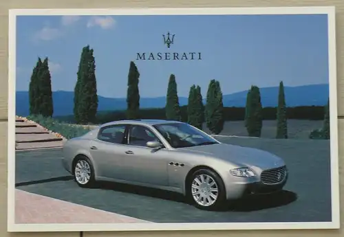 MASERATI Quattroporte/Spyder/Coupé GT/Cambiocorsa/Vintage/Trofeo/Officine Alfieri Prospekt/brochure/opuscolo/prospectus
