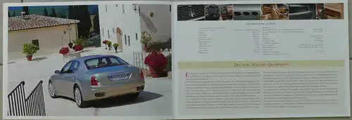 MASERATI Quattroporte/Spyder/Coupé GT/Cambiocorsa/Vintage/Trofeo/Officine Alfieri Prospekt/brochure/opuscolo/prospectus
