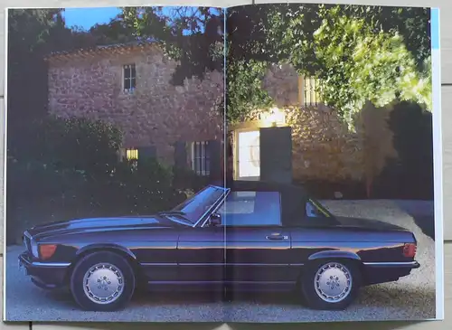Mercedes SL R107 300SL/420SL/500SL Prospekt/brochure/opuscolo/prospectus 1988