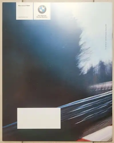 BMW M3 CSL E46 (english) Prospekt/brochure/folleto/folheto/opuscolo/broschyr/panfuretto/broszura/brozura/sochaegja 2003