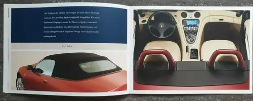 Maserati Coupé/Spyder/4200 Cambiocorsa Prospekt/brochure/opuscolo/folleto/folheto/panfuretto/broszura/broschyr/brozura 2003