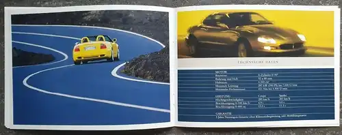 Maserati Coupé/Spyder/4200 Cambiocorsa Prospekt/brochure/opuscolo/folleto/folheto/panfuretto/broszura/broschyr/brozura 2003