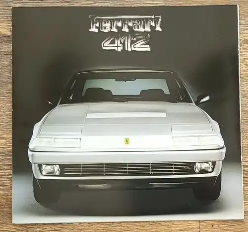 Ferrari 412 V12 Prospekt/brochure/folleto/opuscolo/broszura/broschyr 1985