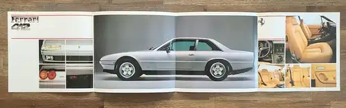 Ferrari 412 V12 Prospekt/brochure/folleto/opuscolo/broszura/broschyr 1985