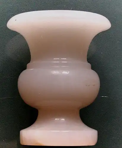 Vase aus Alabaster *altrose*10cm klein*ca.500g*kultig