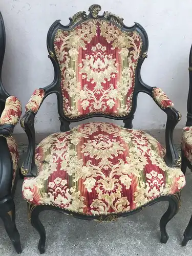 Antike Stühle, Sessel und Couch - 11 Teile!!! Louis seize um 1890, Gründerzeit!