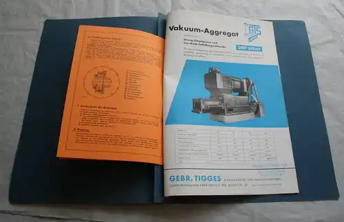 GTS Tigges Maschinenfabrik Ziegelei Ziegeleimaschinen Mappe Reklame