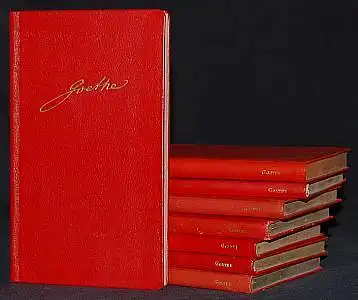 Mit Goethe durch das Jahr. Ein Kalender für das Jahr 1975. Auswahl, Anmerkungen und Quellenverzeichnis von Effi Biedrzynski.