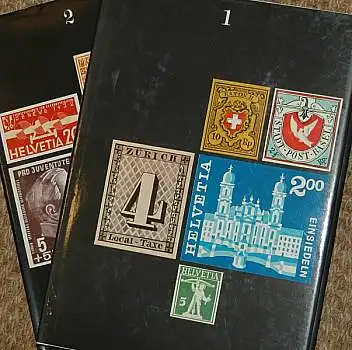 Schweizer Briefmarken. Zwei Bände. Hertsch, Max