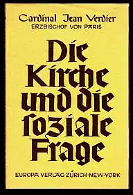 Die Kirche und die soziale Frage. Verdier, Jean