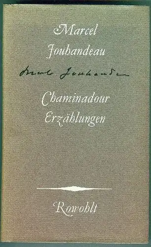 Chaminadour. Erzählungen. Jouhandeau, Marcel