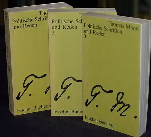 Politische Schriften und Reden. 3 Bände. Mann, Thomas