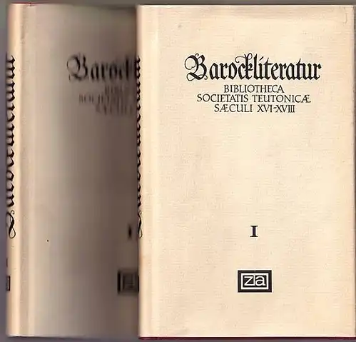 Kroker, Ernst (Hrsg): Barockliteratur. Katalog der Büchersammlung der Deutschen Gesellschaft in Leipzig. 2 Bände. Bibliotheca Societatis Teutonicae saeculi XVI-XVIII. Nach dem handschriftlichen Bestandsverzeichnis der Universitätsbibliothek Leipzig...