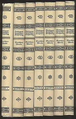 (Goethe, Johann Wolfgang): Goethes Werke. 7 Bände. In Auswahl herausgegeben von Max Hecker. 