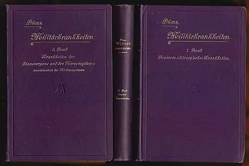 Düms, Fr(iedrich) A(ugust): Handbuch der Militärkrankheiten. Drei Bände. 