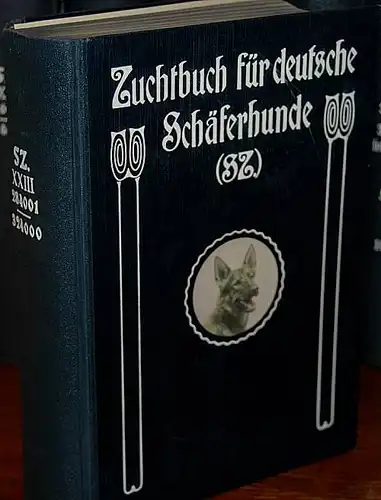 Zuchtbuch für Deutsche Schäferhunde (SZ). Band XXIII (284001 - 324000). Herausgegeben im Auftrage des Vereins für Deutsche Schäferhunde (SV) Sitz München EV (im "deutschen Kartell für Hundewesen" (DKH) und im PVZ) vom Zuchtbuchamt des SV. 