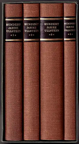 Freyburg, W. Joachim und Hans Wallenberg (Hrsg.): Hundert Jahre Ullstein. 1877 - 1977. - In vier Bänden. 