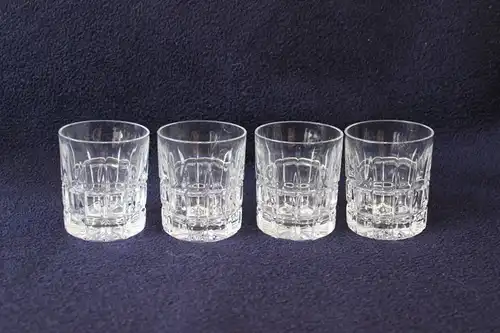 4 Kristall Whiskeygläser Whiskyglas Tumbler 