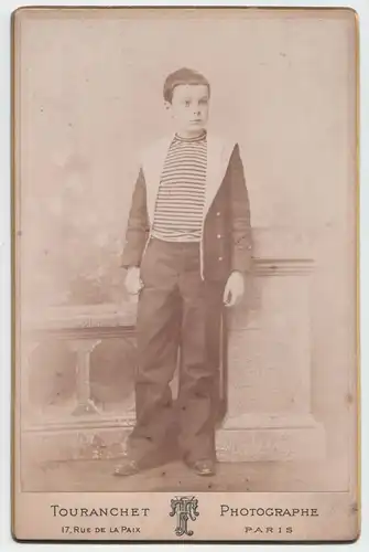 Junge, Touranchet photographie, circa 1880, Paris