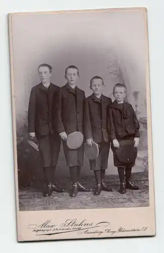 vier Jungen in Uniform, Atelier Max Stahns, Österreich