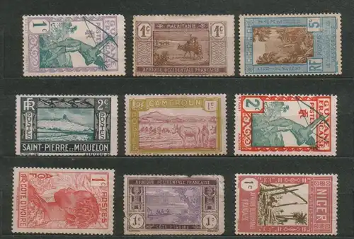 MH* old French Colonies collection 03