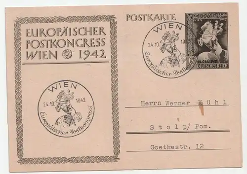 Europäischer Postkongress Wien 1942