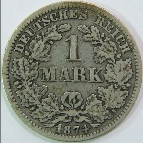 1 mark 1874 F Deutsches Reich