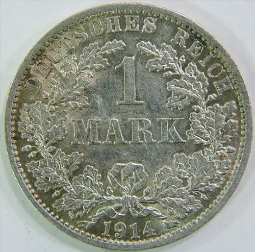 1 mark 1914 A Deutsches Reich good condition