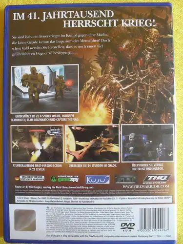 Warhammer 40000: Fire Warrior // PS2 // Perfekter Zustand