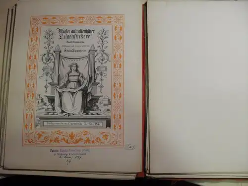 LIPPERHEIDE Frieda - Muster Altitalienischer Leinenstickerei, Berlin 1883