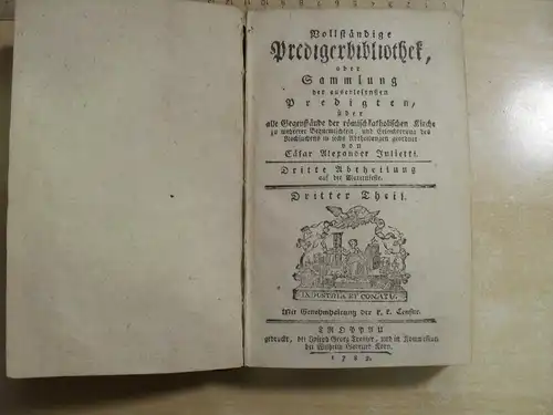 Unbekanntes altes Buch - bei Wilhelm Gottlieb Korn - zur Identifikation - 1782