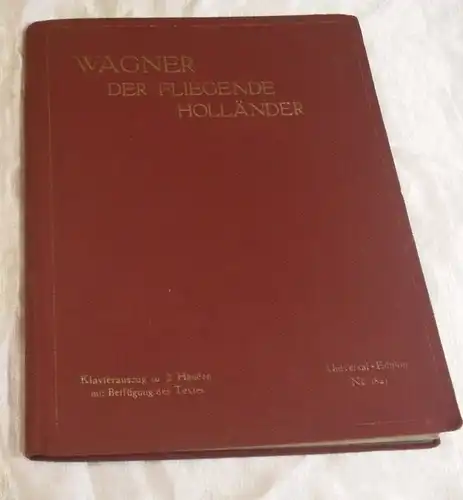 Musiknoten, Wagner Der fliegende Holländer, vor 1939