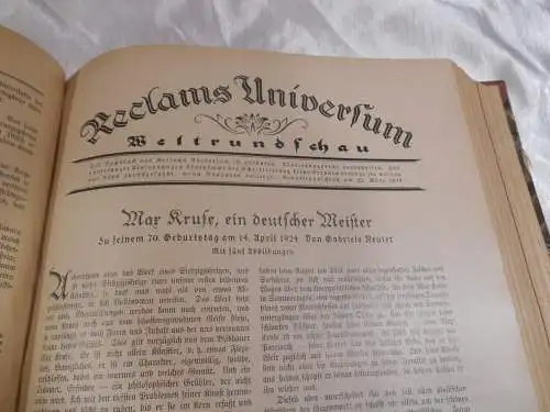 Reclams Universum jahr 1922-24 // und Für unsere Frauen