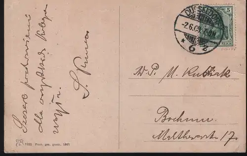 Düsseldorf. Partie am Rhein.