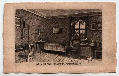 Illustrateur Weimar, Friedrich Schiller`s Arbeits- u. Sterbezimmer