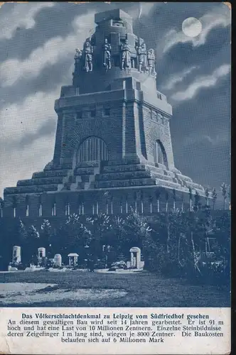 Leipzig - Völkerschlachtdenkmal - 1914