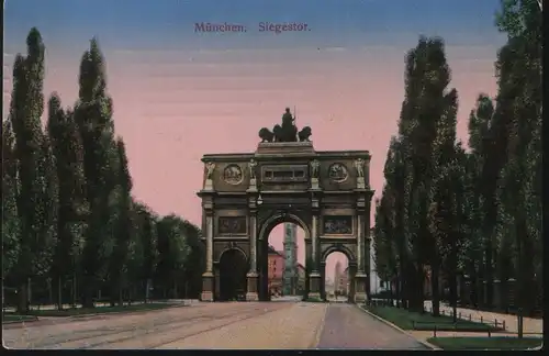München, Siegestor - 1916